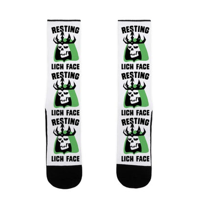 Resting Lich Face Socks