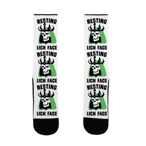 Resting Lich Face Socks