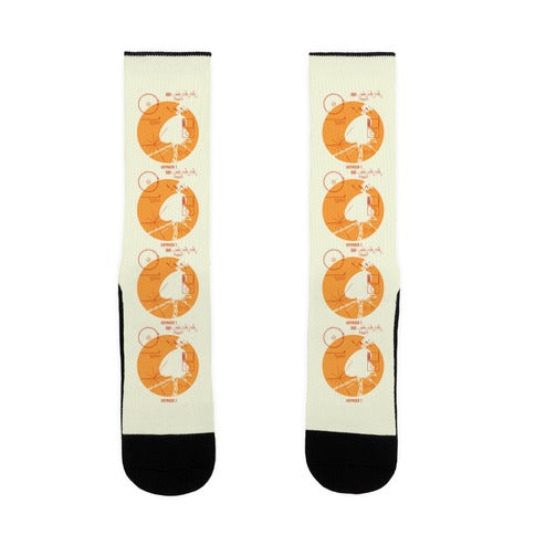 Retro Voyager 1 Golden Record Socks
