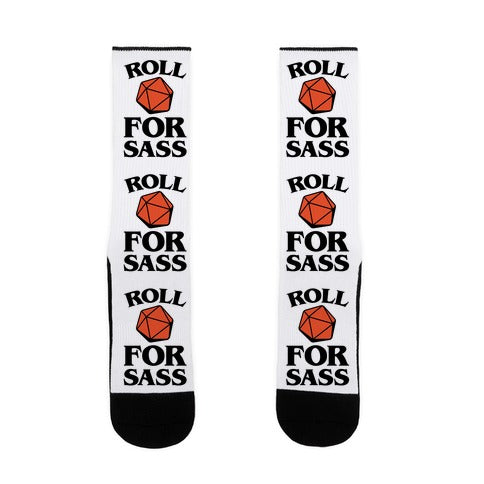 Roll For Sass D & D Parody Socks