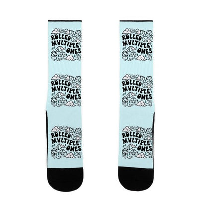Rolled Multiple Ones Socks