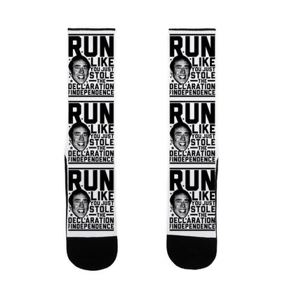 Run Like Nick Cage Socks
