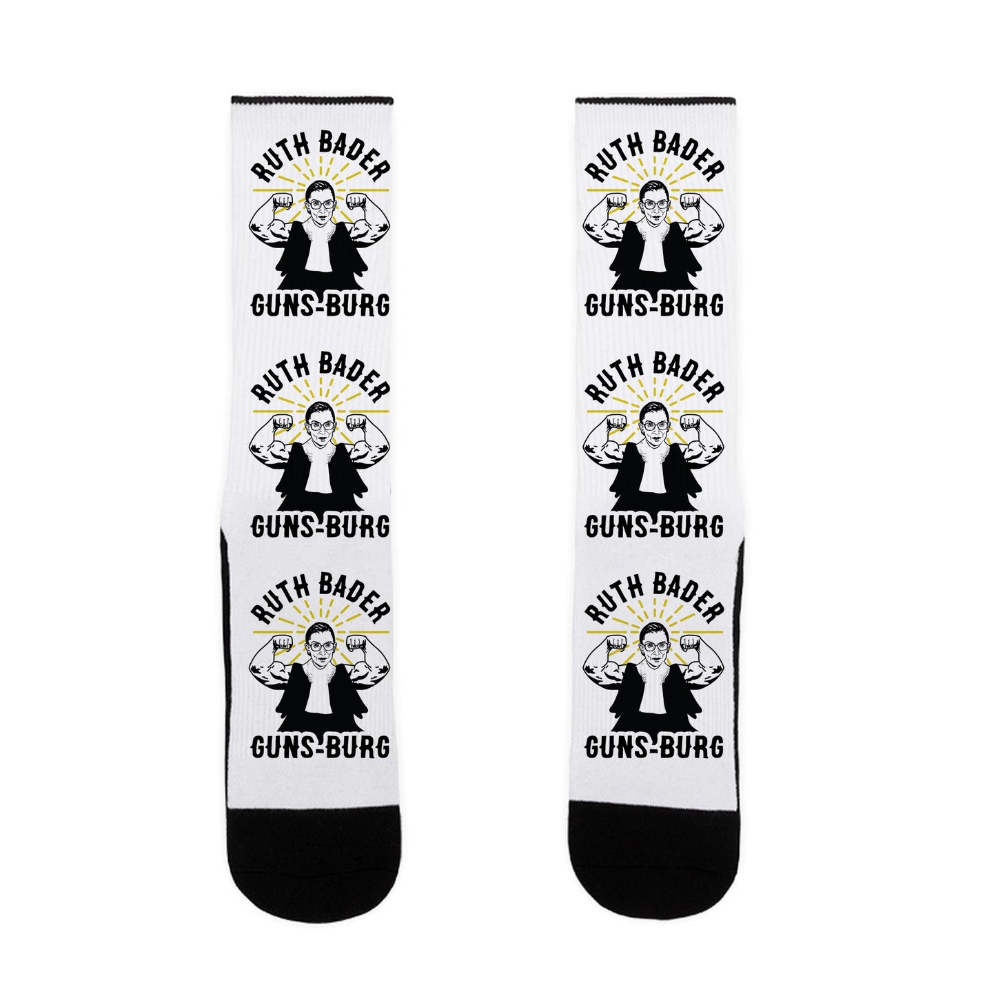 Ruth Bader Guns-Burg Socks
