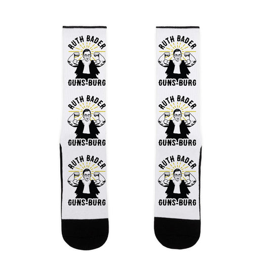 Ruth Bader Guns-Burg Socks