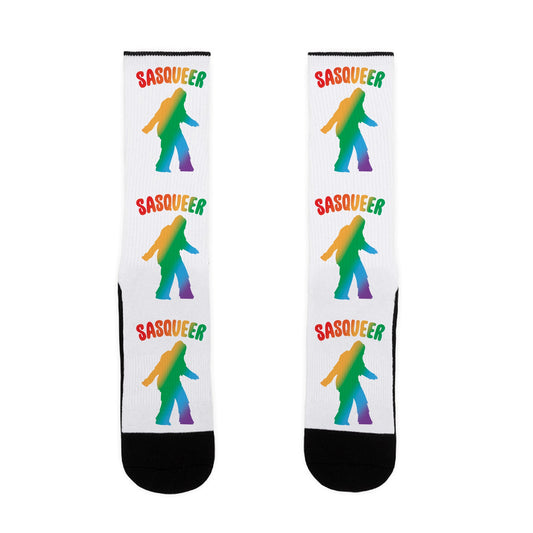 Sasqueer Parody Socks