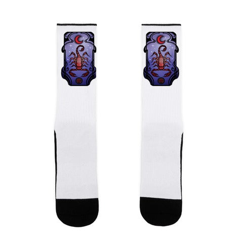 Scorpio Art Nouveau Socks