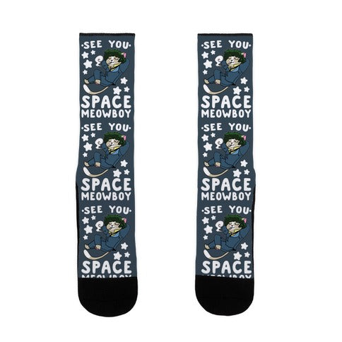 See you, Space Meowboy - Cowboy Bebop Socks