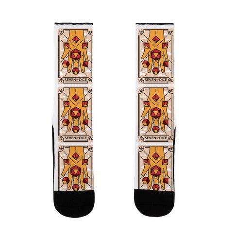 Seven of Dice - D&D Tarot Socks