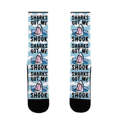 Sharks Got Me Shook Socks