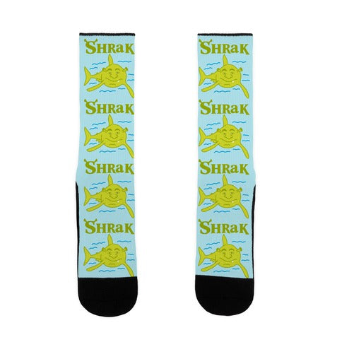 Shrak Shrek The Shark Socks