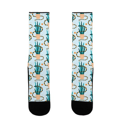 Snake in a Snake Plant Socks