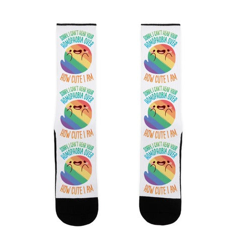 Sorry, I Can't Hear Your Homophobia Over How Cute I Am Socks