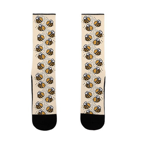 Space Bees Socks