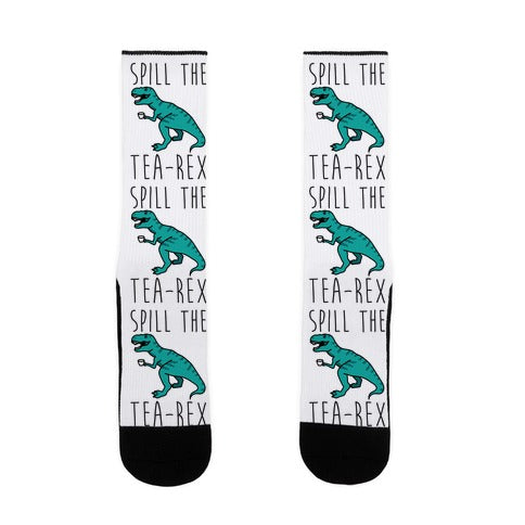 Spill The Tea-Rex Socks