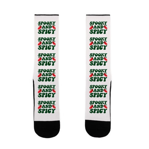 Spooky and Spicy Ghost Peppers Socks