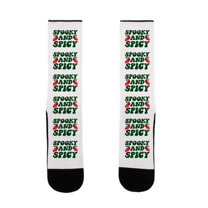 Spooky and Spicy Ghost Peppers Socks