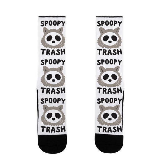 Spoopy Trash Raccoon Socks