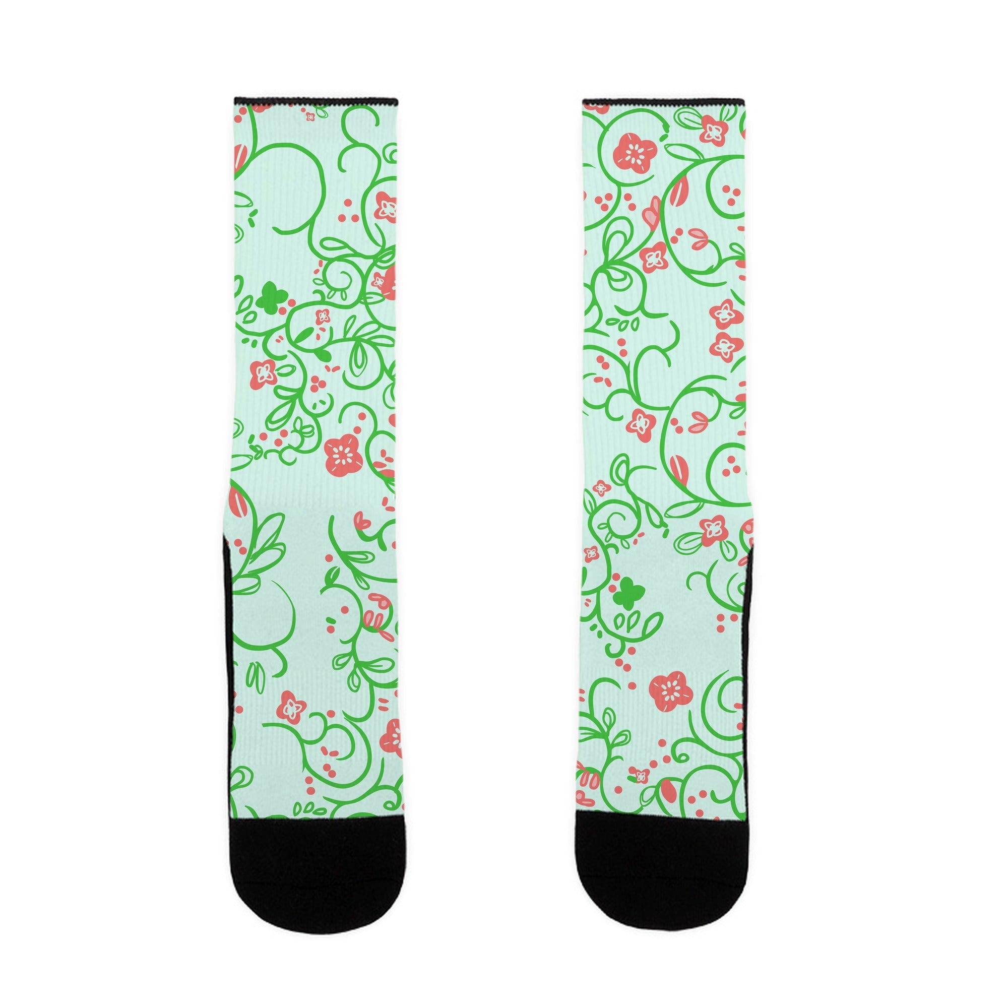 Spring Flora Pattern Socks