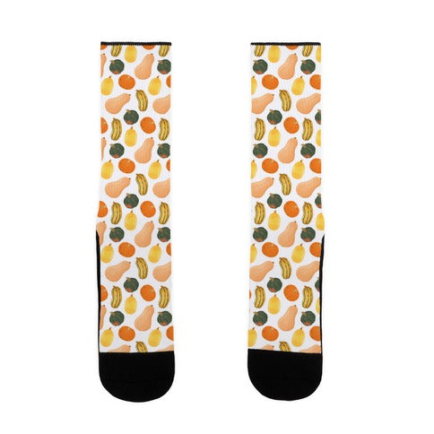 Squash Pattern Socks