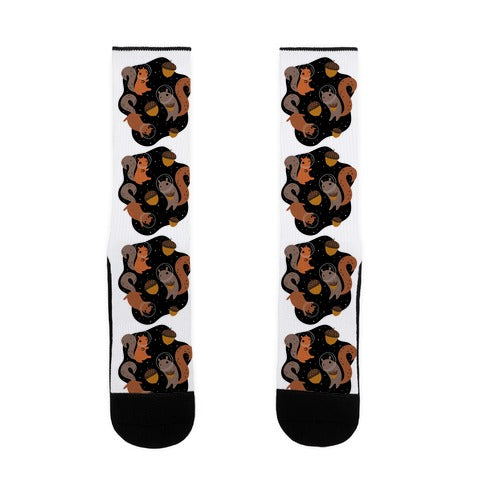 Squirrels In Space Socks