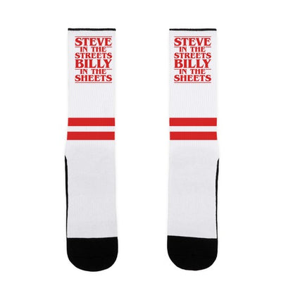 Steve In The Streets Billy In The Sheets Parody Socks