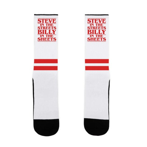 Steve In The Streets Billy In The Sheets Parody Socks