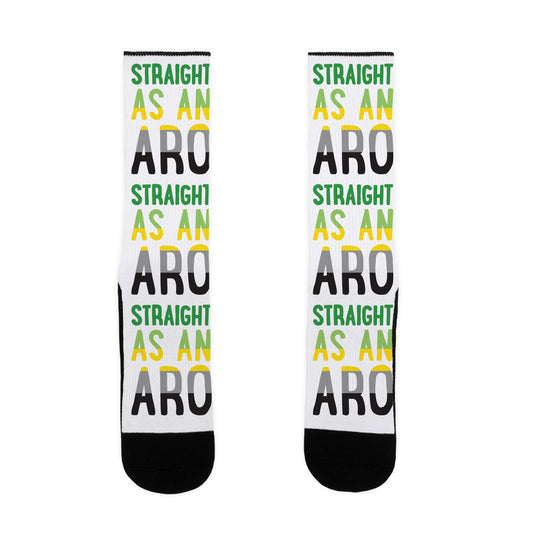 Straight As An Aro Socks
