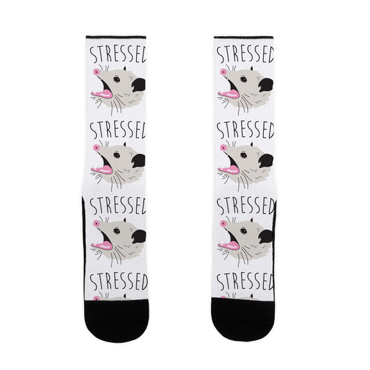 Stressed Opossum Socks