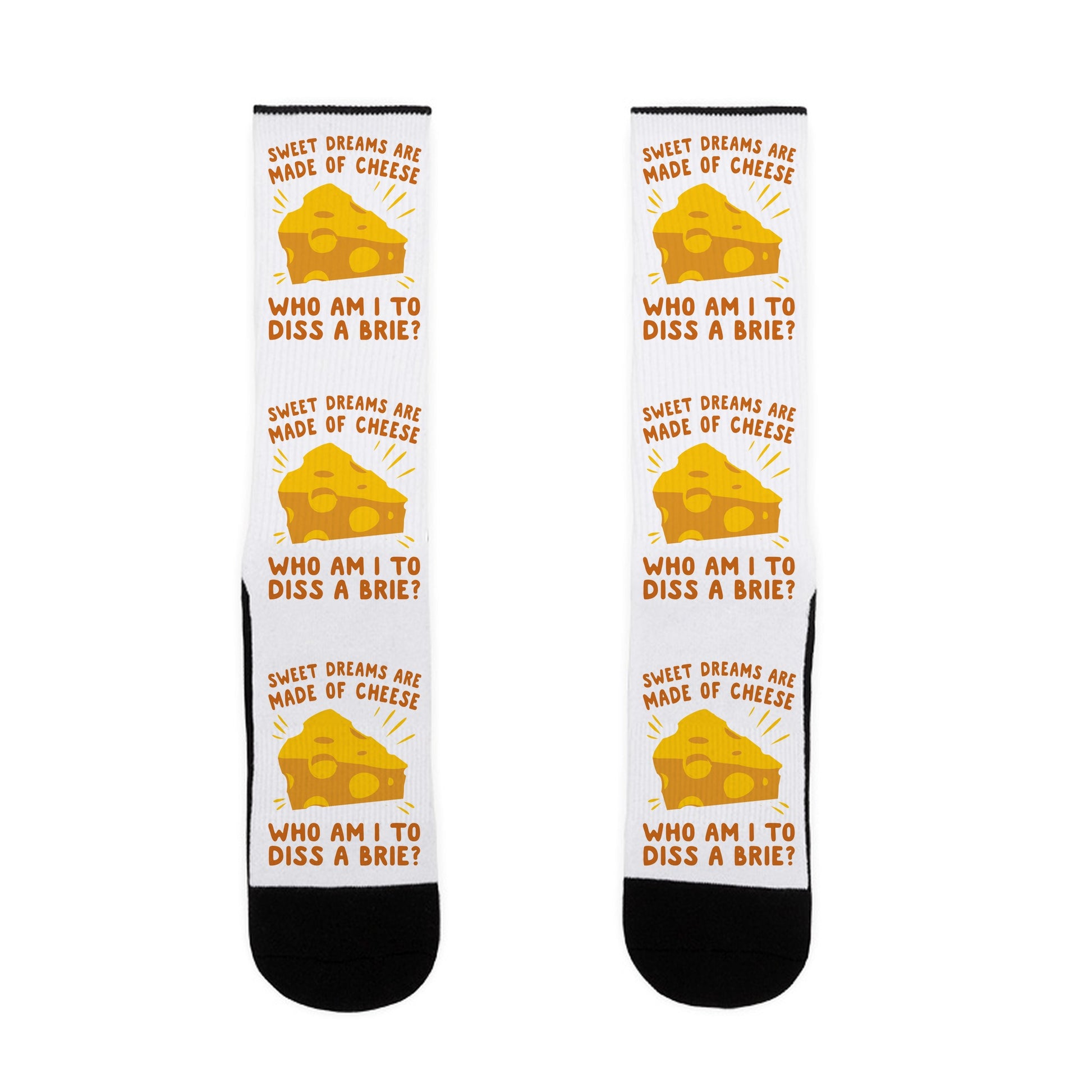 Sweet Dreams Are Made Of Cheese Socks