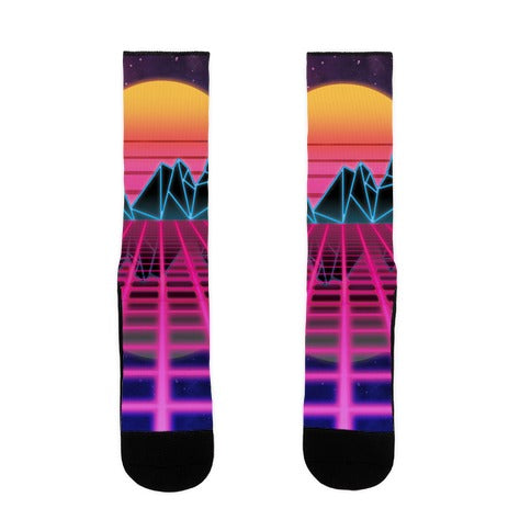 Synthwave Socks
