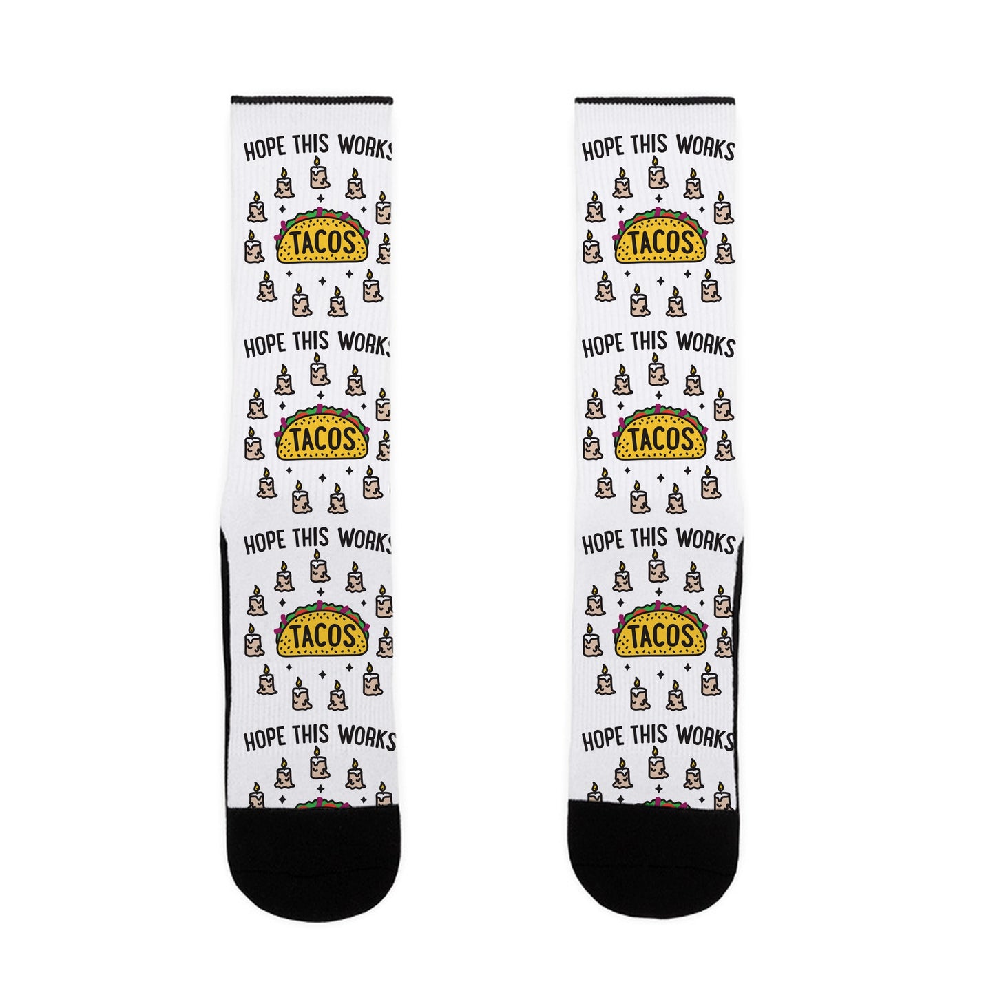 Tacos Summoning Circle Socks