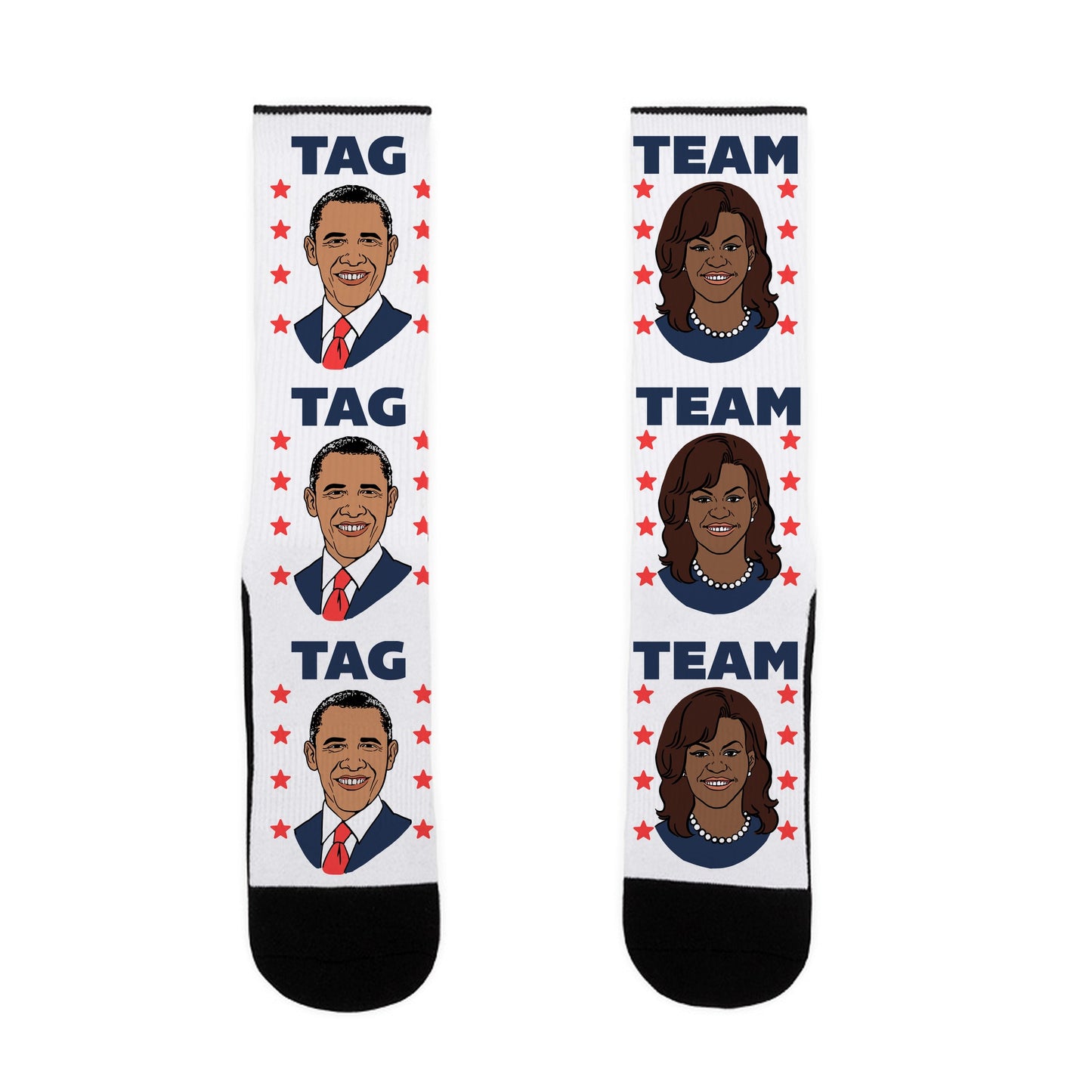Tag Team Barack & Michelle Obama Socks