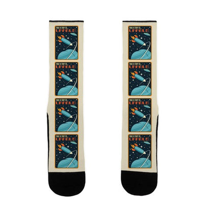 Take A Trip To Uranus Parody Socks