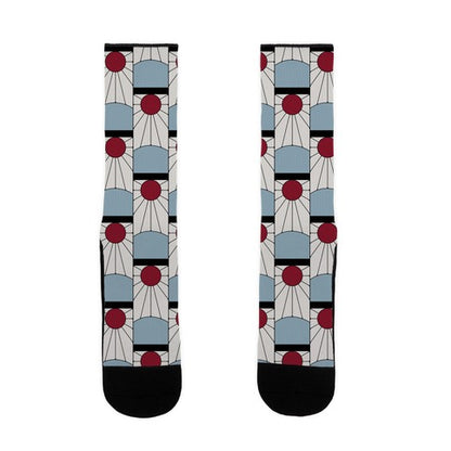 Tanjiro Earrings  Pattern Socks