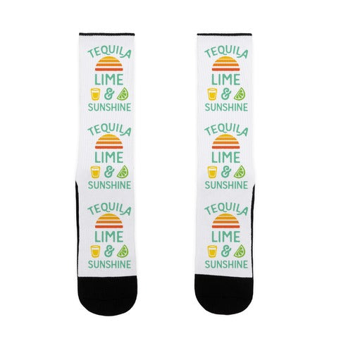 Tequila Lime And Sunshine Socks