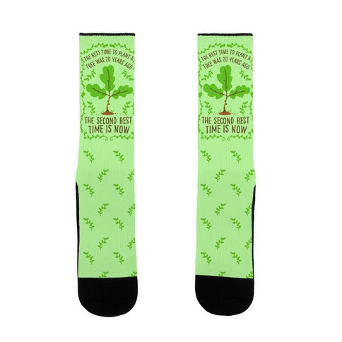 The Best Time to Plant a Tree Socks