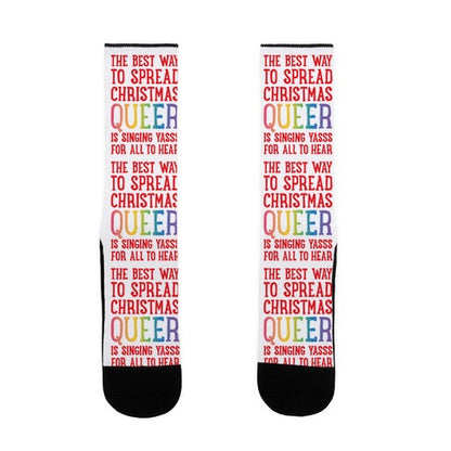 The Best Way To Spread Christmas Queer Socks