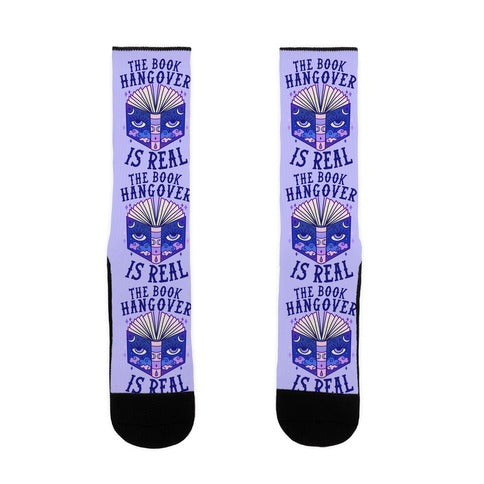 The Book Hangover is Real Socks