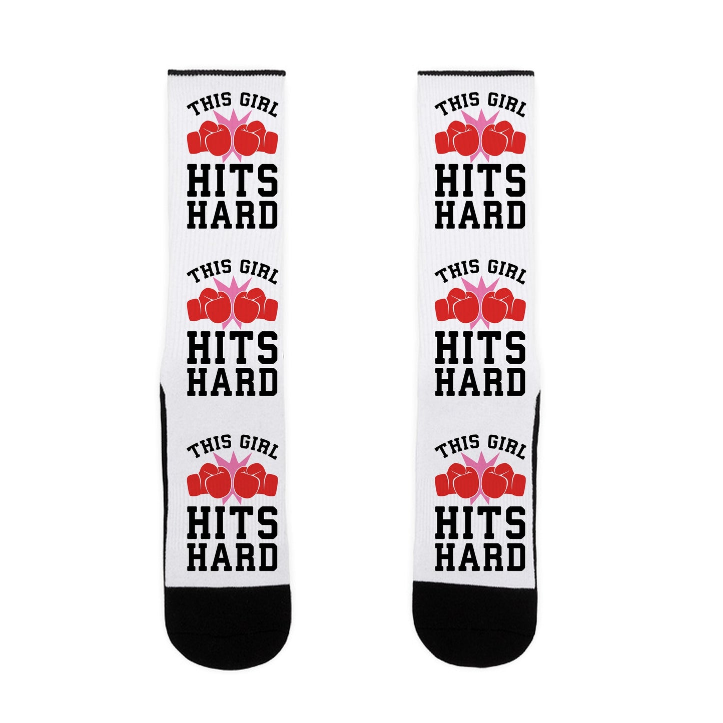 This Girl Hits Hard Socks