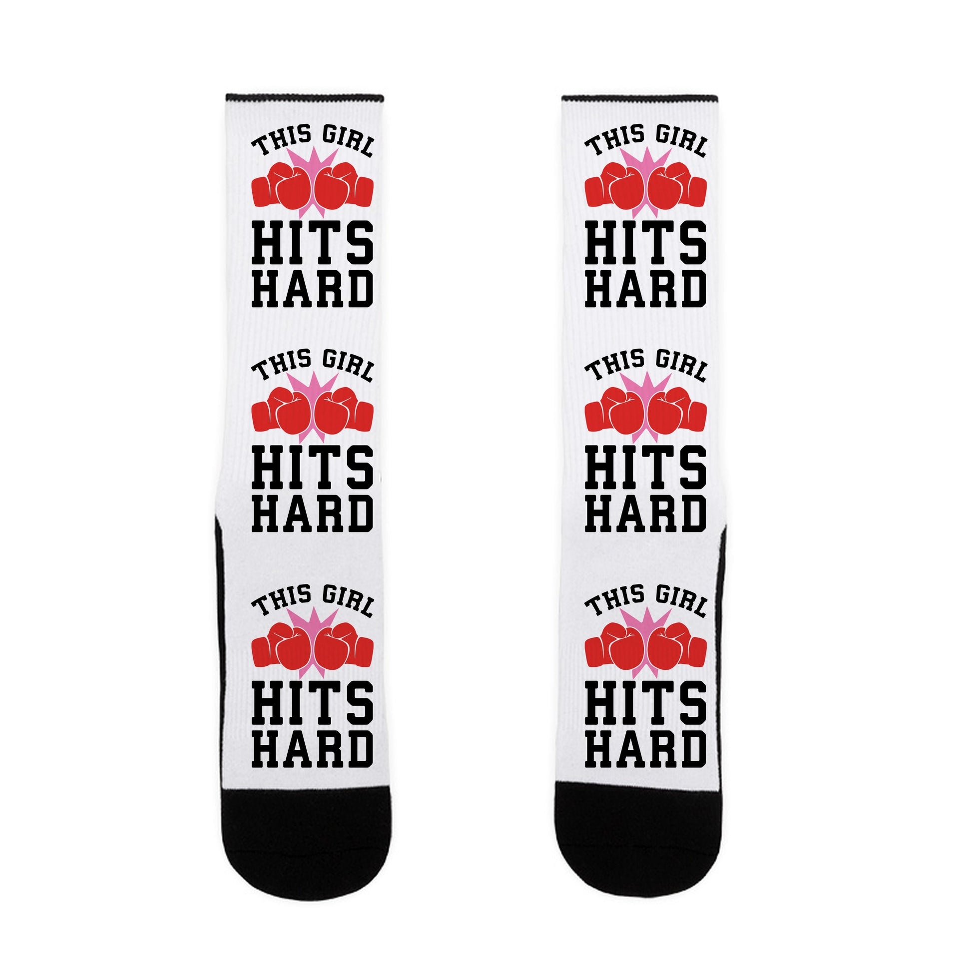 This Girl Hits Hard Socks