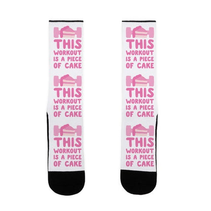 This Workout Is A Piece Of Cake Socks