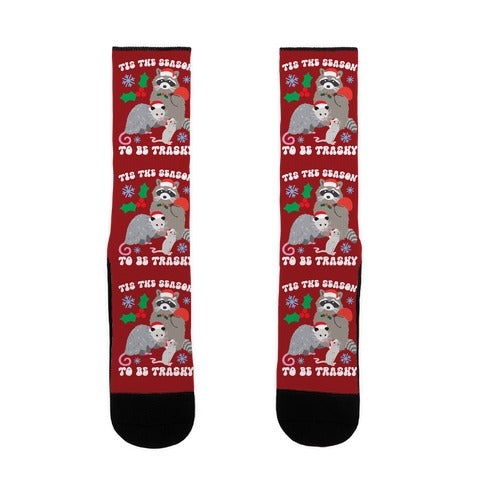 Tis The Season To Be Trashy Socks