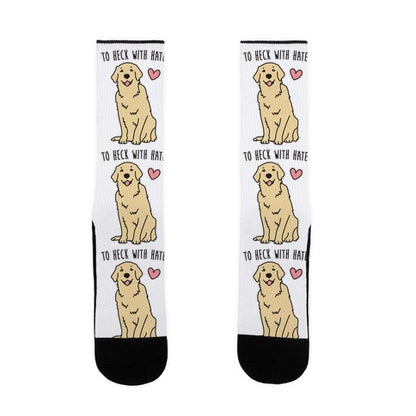 To Heck With Hate Doggo Socks