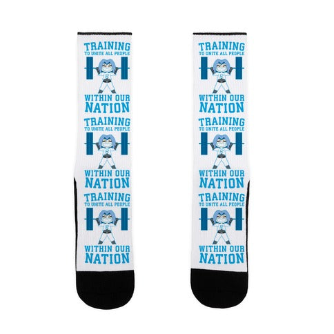 Training To Unite All People Within Our Nation Socks