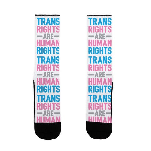 Trans Rights Are Human Rights Socks