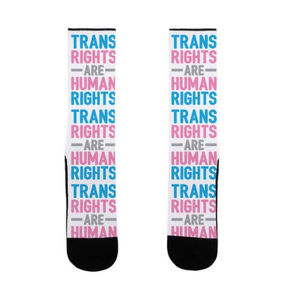 Trans Rights Are Human Rights Socks