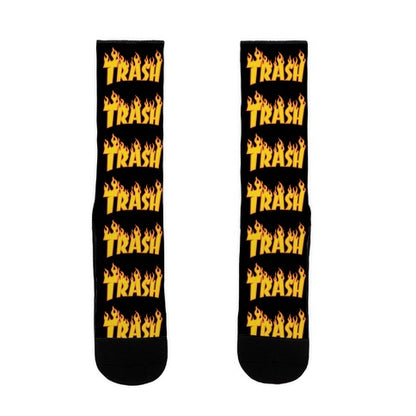 Trash Thrasher Logo Parody  Socks