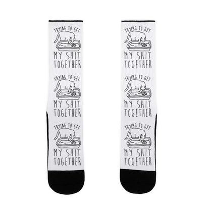 Trying To Get My Shit Together Socks