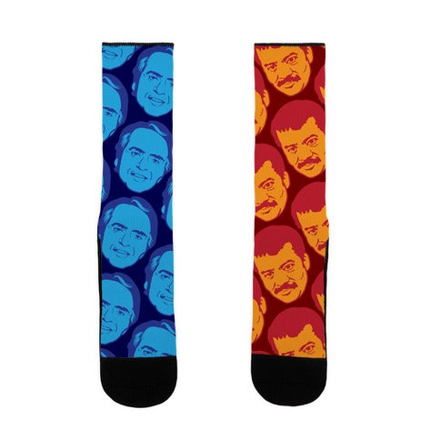 Tyson and Sagan Pattern Socks