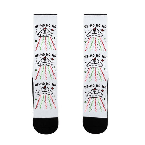 UF-Ho Ho Ho Santa Alien Socks